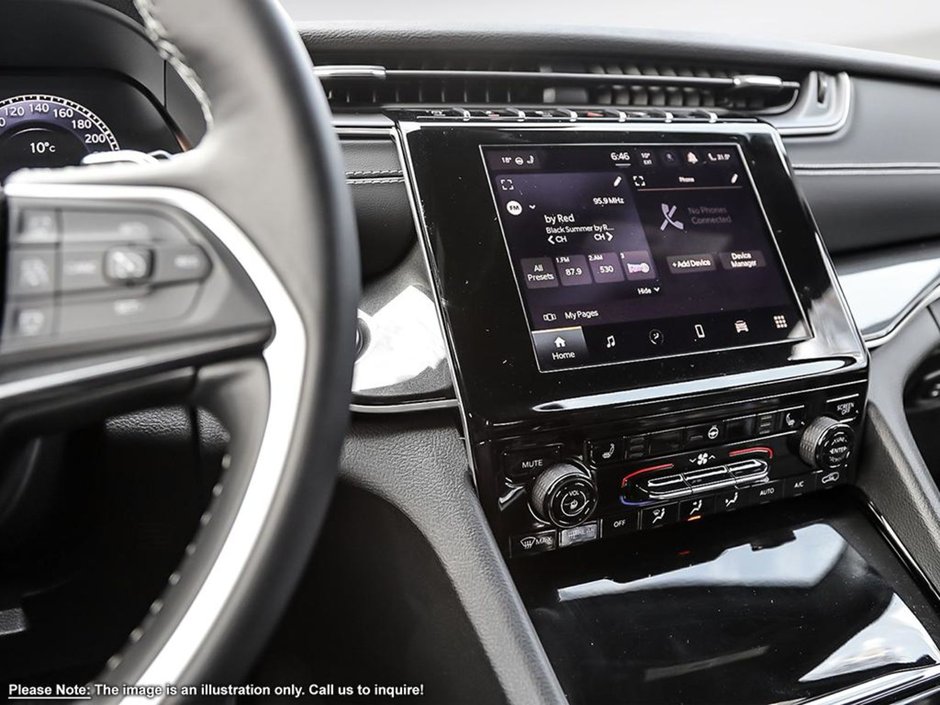 2024 Jeep Grand Cherokee L ALTITUDE IN BRIGHT WHITE EQUIPPED WITH A 3.6L V6 , 4X4 , 8SPD TF AUTO , SUNROOF , LEATHERETTE HEATED SEATS + SW , PWR LIFTGATE ,-21