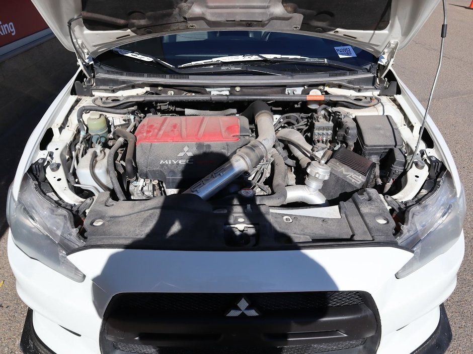 2014 Mitsubishi Lancer Evolution EVO MR IN WHITE EQUIPPED WITH A 2.0L TURBO I4 , AWD , 6SPD AUTO , PADDLE SHIFTERS , LEATHER HEATED SEATS , AC , CRUISE , PREMIUM-25