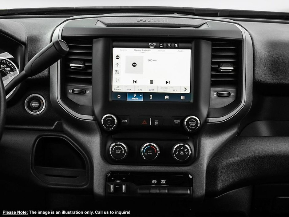 2024 Ram 3500 TRADESMAN IN BRIGHT WHITE EQUIPPED WITH A 6.7L CUMMINS TURBO DIESEL I6 , 4X4 , 6SPD AUTO , DUALLY , TRAILER BRAKE CONTROL , 8.4I-22