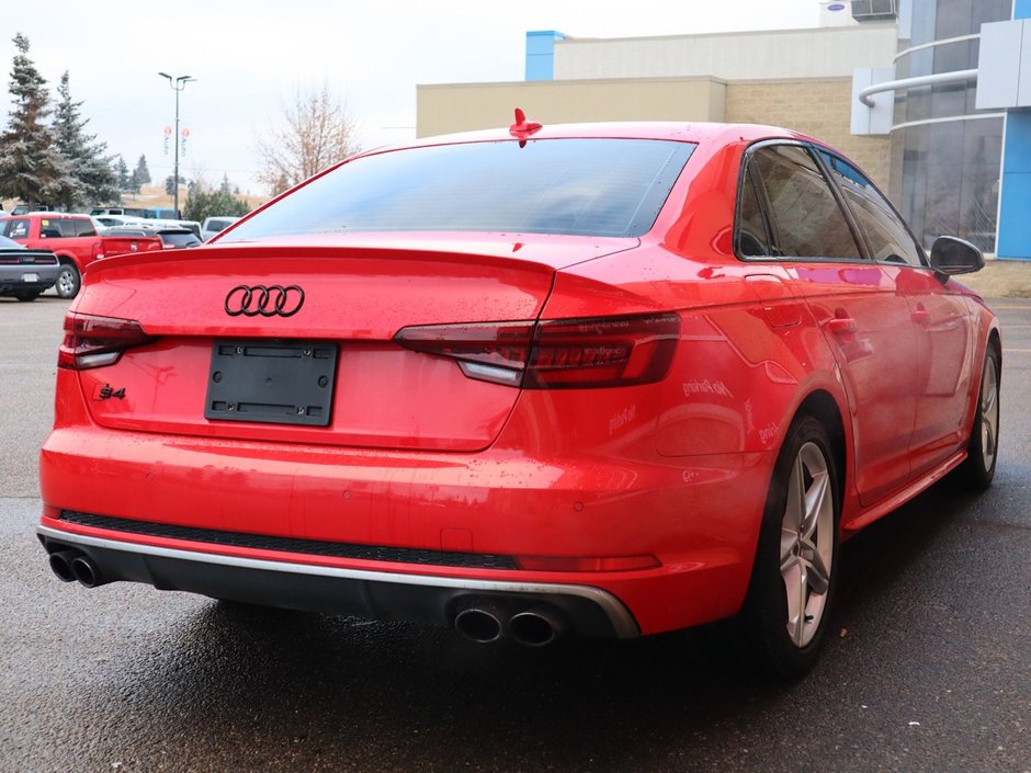 2018 Audi S4 SEDAN PROGRESSIV IN RED EQUIPPED WITH A 3.0L TURBO V6 , QUATTRO AWD , 8SPD AUTO , LEATHER HEATED SEATS , PREMIUM AUDIO , DUAL ZONE AC-9