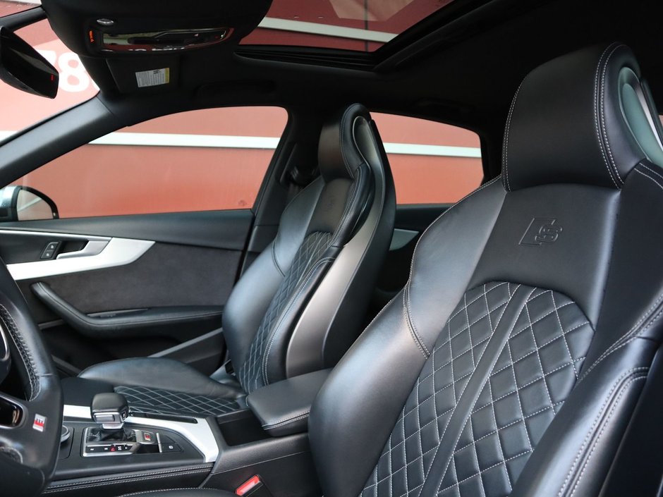 2018 Audi S4 SEDAN PROGRESSIV IN RED EQUIPPED WITH A 3.0L TURBO V6 , QUATTRO AWD , 8SPD AUTO , LEATHER HEATED SEATS , PREMIUM AUDIO , DUAL ZONE AC-16