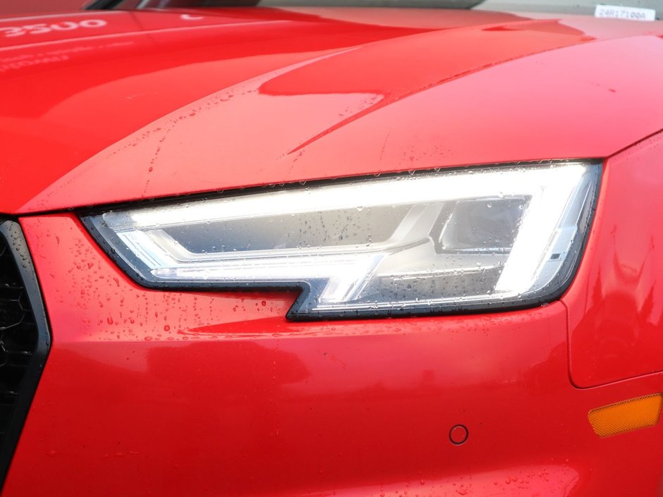 2018 Audi S4 SEDAN PROGRESSIV IN RED EQUIPPED WITH A 3.0L TURBO V6 , QUATTRO AWD , 8SPD AUTO , LEATHER HEATED SEATS , PREMIUM AUDIO , DUAL ZONE AC-3