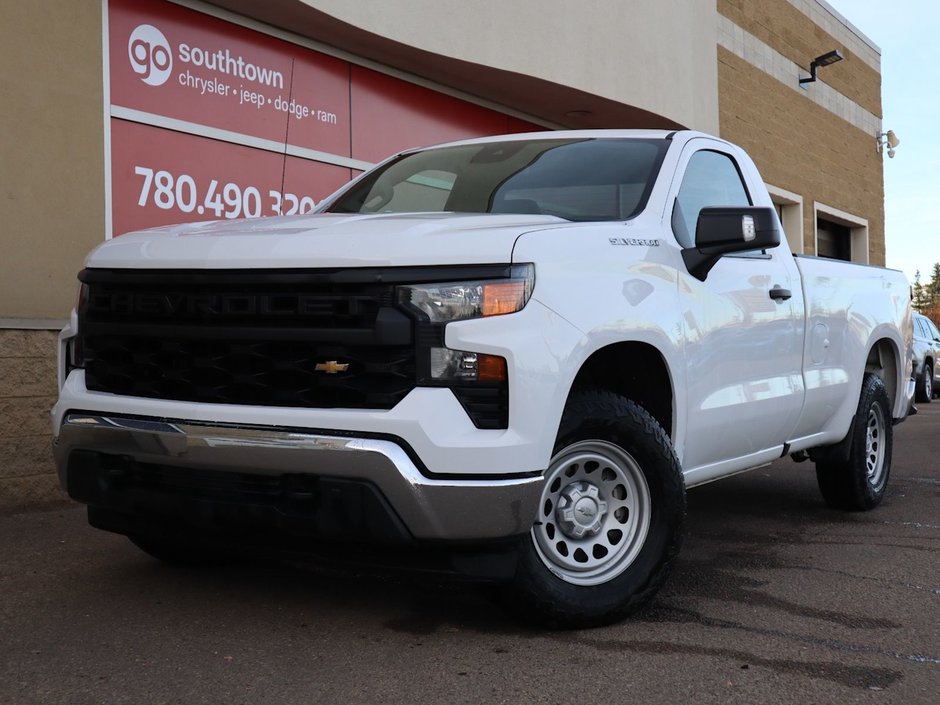 2022 Chevrolet Silverado 1500 WORK TRUCK IN WHITE EQUIPPED WITH A 5.3L VORTEC V8 , 4X4 , AUTO TRANSMISSION , REG CAB , AC , CRUISE , PWR LOCKS/WINDOWS , BACKU-0