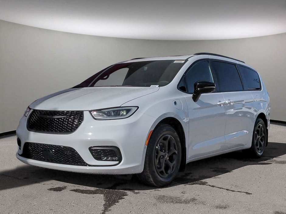 2024 Chrysler Pacifica Hybrid PREMIUM S APPEARANCE IN BRIGHT WHITE EQUIPPED WITH A 3.6L V6 HYBRID , FWD , EFLITE AUTO , SAFETY SPHERE , NAPPA LEATHER HEATED/V-0