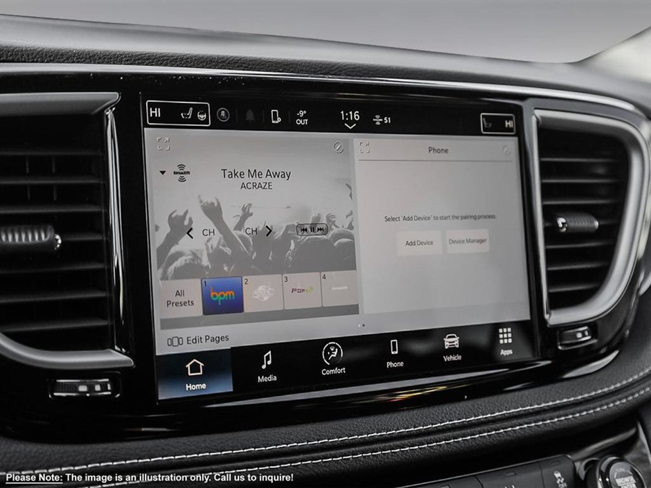 2024 Chrysler Pacifica TOURING IN RED HOT PEARL EQUIPPED WITH A 3.6L V6 , FWD , 9SPD AUTO , PWR LIFTGATE , DUAL SLIDING DOORS , TRI ZONE AC , HEATED SE-17