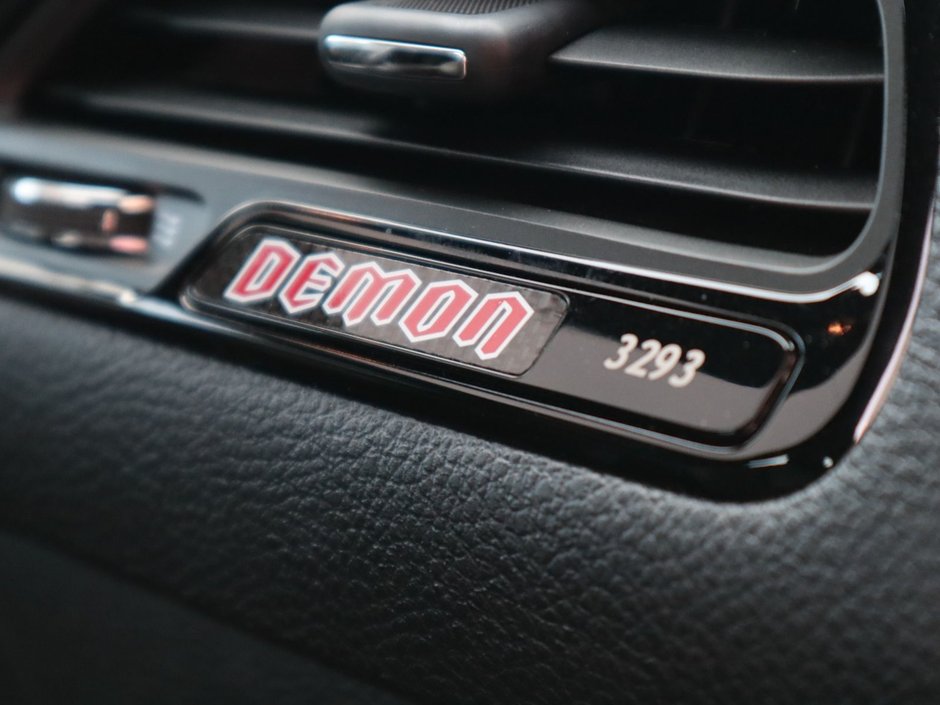 2018 Dodge Challenger SRT DEMON IN PLUM CRAZY PEARL EQUIPPED WITH A 6.2L SRT SUPERCHARGED V8 , 8SPD HIGH PERF TF AUTO , RWD , SUNROOF , GRAPHICS PCKG-23