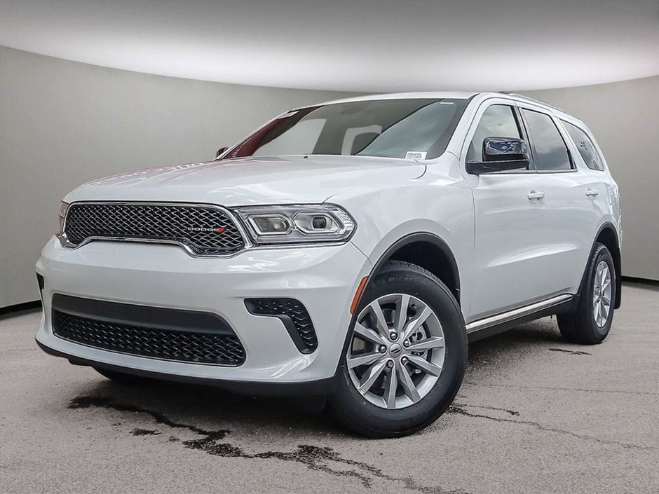 2024 Dodge Durango SXT IN WHITE KNUCKLE EQUIPPED WITH A 3.6L V6 , 8SPD AUTO , AWD , THIRD ROW SEATING GROUP , HEATED SEATS + SW , BACKUP CAM , BSM/-0