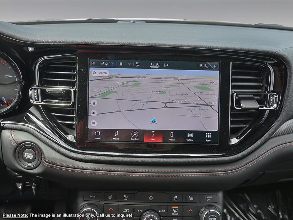 2025 Dodge Durango R/T IN DESTROYER GREY EQUIPPED WITH A 5.7L HEMI V8 , AWD , 8SPD AUTO , BLACKTOP PCKG , 20INCH RIMS , SUNROOF , BSM , ADV CRUISE-16