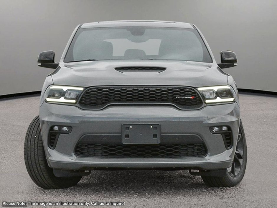 2025 Dodge Durango R/T IN DESTROYER GREY EQUIPPED WITH A 5.7L HEMI V8 , AWD , 8SPD AUTO , BLACKTOP PCKG , 20INCH RIMS , SUNROOF , BSM , ADV CRUISE-1
