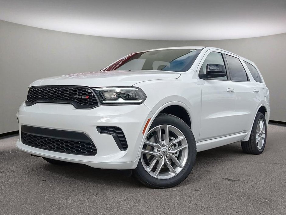 2025 Dodge Durango GT IN WHITE KNUCKLE EQUIPPED WITH A 3.6L V6 , 8SPD TF AUTO , AWD , LED LIGHTS , BACKUP CAM , PARK SENSE REAR , BSM/RCPD , PUSH S-0