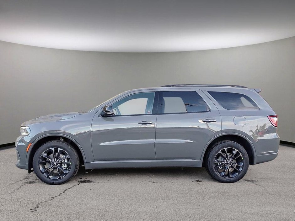 2025 Dodge Durango GT+ IN DESTROYER GREY EQUIPPED WITH A 3.6L V6 , AWD , 8SPD TF AUTO , BLACKTOP PCKG , 20INCH RIMS , PERF HOOD , BSM/RCPD , PWR SE-2