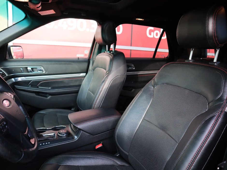 2016 Ford Explorer SPORT IN RED EQUIPPED WITH A 3.5L TURBO V6 , 4X4 , 6SPD AUTO , LEATHER HEATED/VENTED SEATS , DUAL EXHAUST , SUNROOF , BACKUP CAM-18