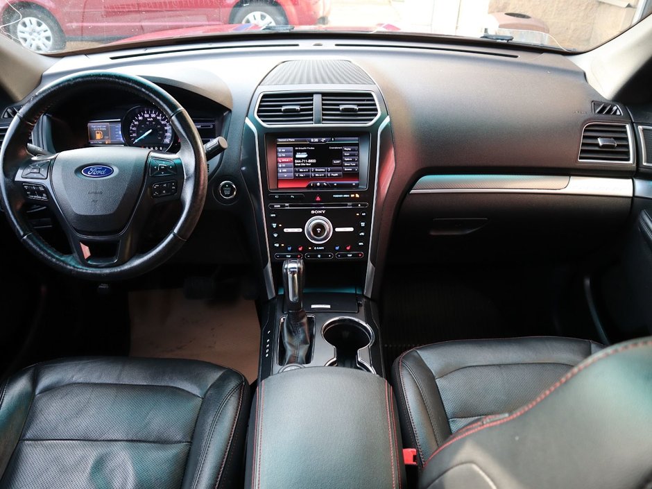 2016 Ford Explorer SPORT IN RED EQUIPPED WITH A 3.5L TURBO V6 , 4X4 , 6SPD AUTO , LEATHER HEATED/VENTED SEATS , DUAL EXHAUST , SUNROOF , BACKUP CAM-26