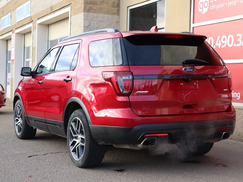 2016 Ford Explorer SPORT IN RED EQUIPPED WITH A 3.5L TURBO V6 , 4X4 , 6SPD AUTO , LEATHER HEATED/VENTED SEATS , DUAL EXHAUST , SUNROOF , BACKUP CAM-8