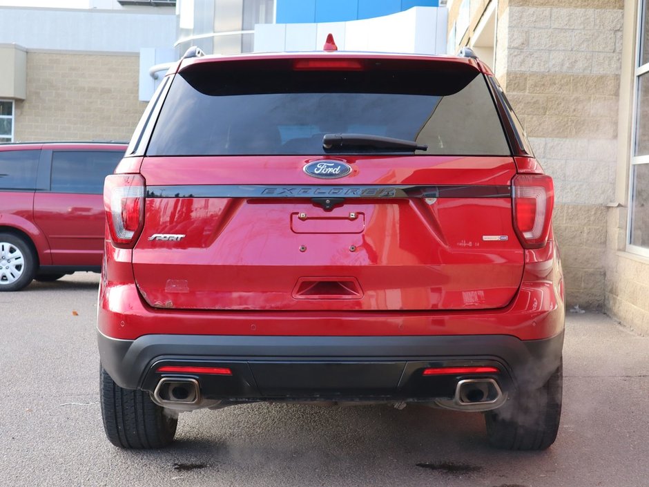2016 Ford Explorer SPORT IN RED EQUIPPED WITH A 3.5L TURBO V6 , 4X4 , 6SPD AUTO , LEATHER HEATED/VENTED SEATS , DUAL EXHAUST , SUNROOF , BACKUP CAM-9