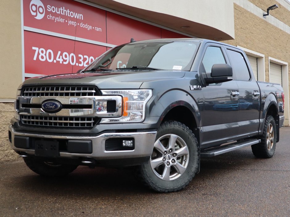 2020 Ford F-150 XLT IN GREY EQUIPPED WITH A 2.7L ECOBBOST V6 , 4X4 , 10SPD AUTO , CRUISE , BACKUP CAM , HD SHOCKS , PWR DRIVER SEAT , REMOTE STA-0