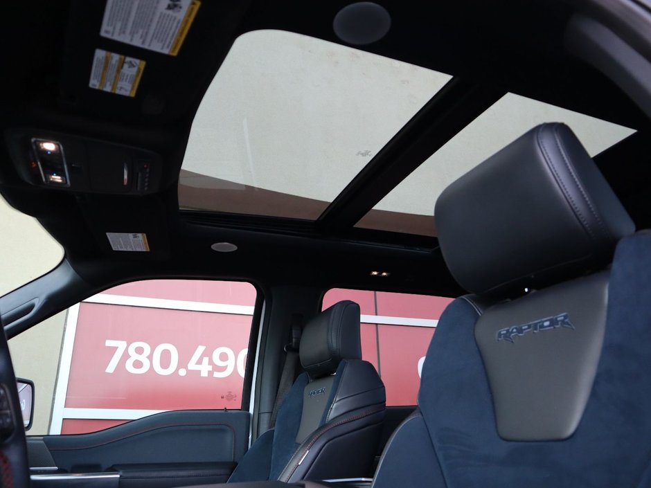 2022 Ford F-150 RAPTOR IN WHITE EQUIPPED WITH A HIGH OUTPUT 3.5L TURBO V6 , 4X4 , 10SPD AUTO , LEATHER HEATED/VENTED BUCKET SEATS , PREMIUM AUDI-20