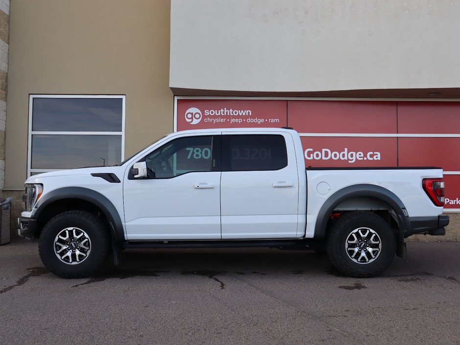 2022 Ford F-150 RAPTOR IN WHITE EQUIPPED WITH A HIGH OUTPUT 3.5L TURBO V6 , 4X4 , 10SPD AUTO , LEATHER HEATED/VENTED BUCKET SEATS , PREMIUM AUDI-6