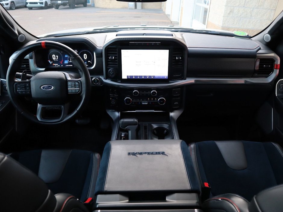 2022 Ford F-150 RAPTOR IN WHITE EQUIPPED WITH A HIGH OUTPUT 3.5L TURBO V6 , 4X4 , 10SPD AUTO , LEATHER HEATED/VENTED BUCKET SEATS , PREMIUM AUDI-24