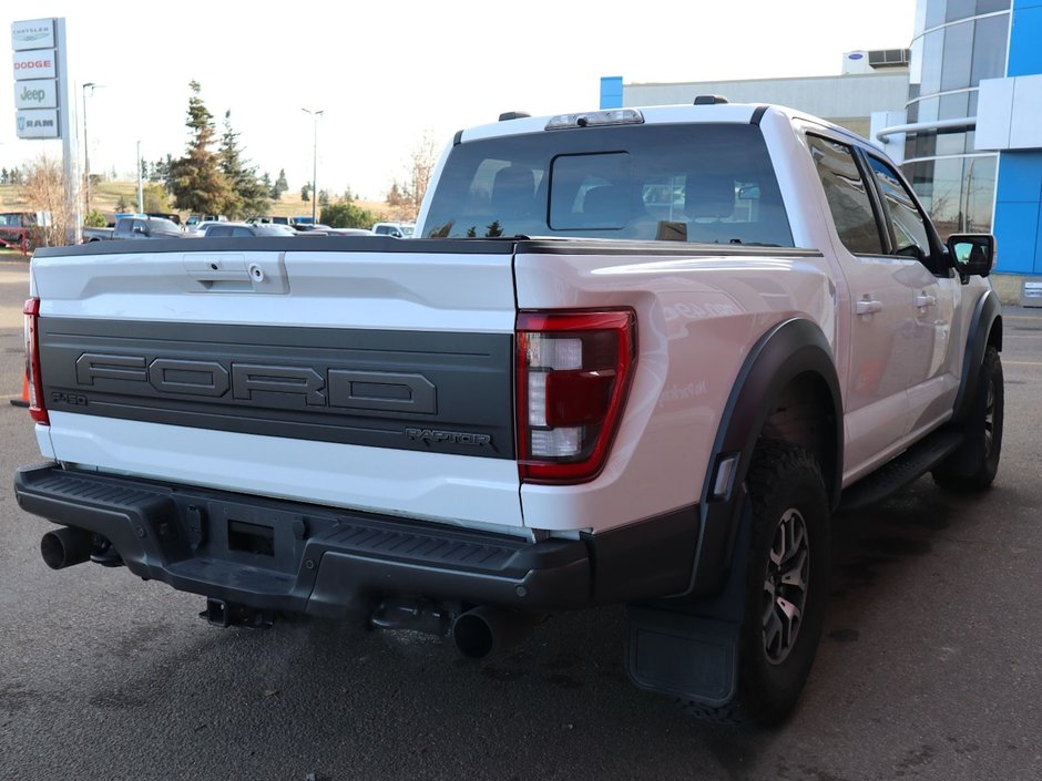 2022 Ford F-150 RAPTOR IN WHITE EQUIPPED WITH A HIGH OUTPUT 3.5L TURBO V6 , 4X4 , 10SPD AUTO , LEATHER HEATED/VENTED BUCKET SEATS , PREMIUM AUDI-10