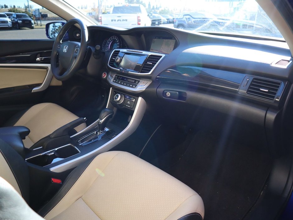 2015 Honda Accord Coupe EX-L IN BLUE EQUIPPED WITH A 2.4L I4 , FWD , CVT AUTO , LEATHER HEATED SEATS , PREMIUM AUDIO , DUAL ZONE AC , CRUISE , SW CONTRO-18