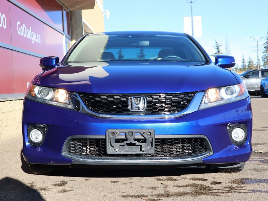 2015 Honda Accord Coupe EX-L IN BLUE EQUIPPED WITH A 2.4L I4 , FWD , CVT AUTO , LEATHER HEATED SEATS , PREMIUM AUDIO , DUAL ZONE AC , CRUISE , SW CONTRO-1
