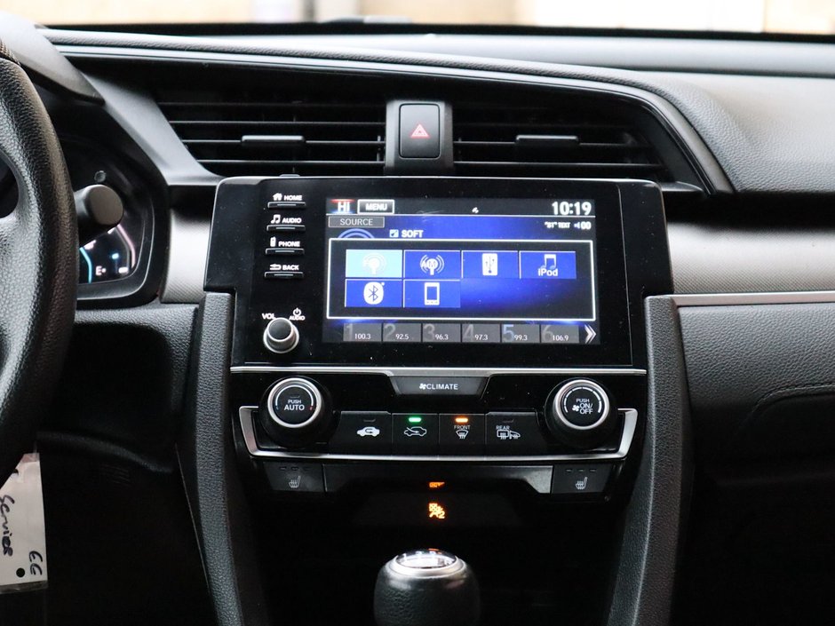 2019 Honda Civic Coupe LX IN WHITE EQUIPPED WITH A 2.0L I4 , FWD , MANUAL TRANSMISSION , CLOTH SEATS , AC , CRUISE , BACKUP CAM , APPLE CARPLAY/ANDROID-20