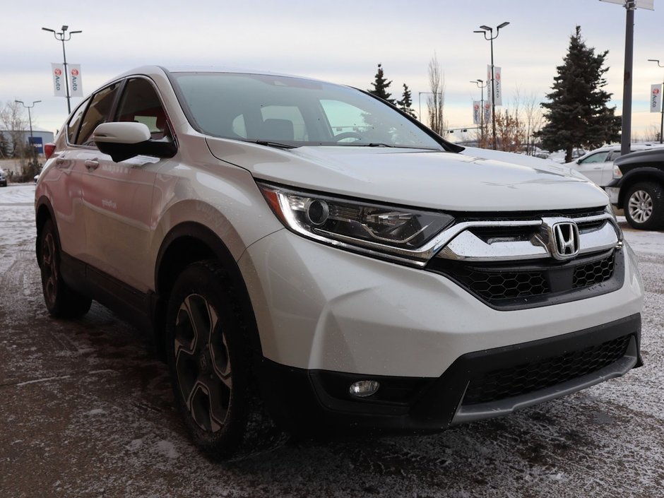 2019 Honda CR-V EX IN WHITE EQUIPPED WITH A FUEL EFFICIENT 1.5L TURBO I4 , AWD , CVT AUTO , PWR SUNROOF , LKA , SW CONTROLS , BACKUP CAM , HEATE-10