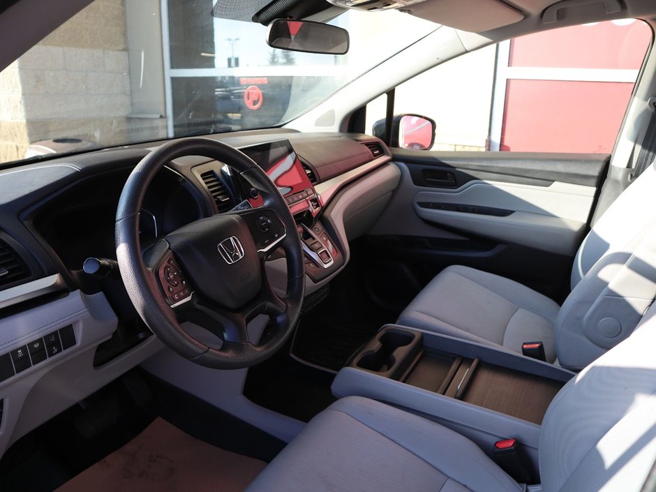 2018 Honda Odyssey LX IN GREY EQUIPPED WITH A 3.5L V6 , FWD , 9SPD AUTO , CLOTH HEATED SEATS , AC , CRUISE , PWR WINDOWS/LOCKS , HONDA RELIABILITY-13