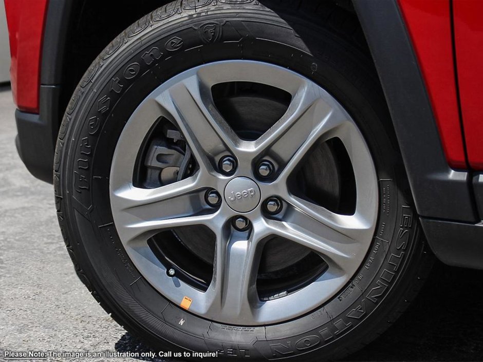 2024 Jeep Compass NORTH IN RED HOT PEARL EQUIPPED WITH A 2.0L TURBO I4 , 4X4 , 8SPD AUTO , POWER LIFTGATE , 10.1INCH TOUCHSCREEN W/NAV , POWER DRI-7