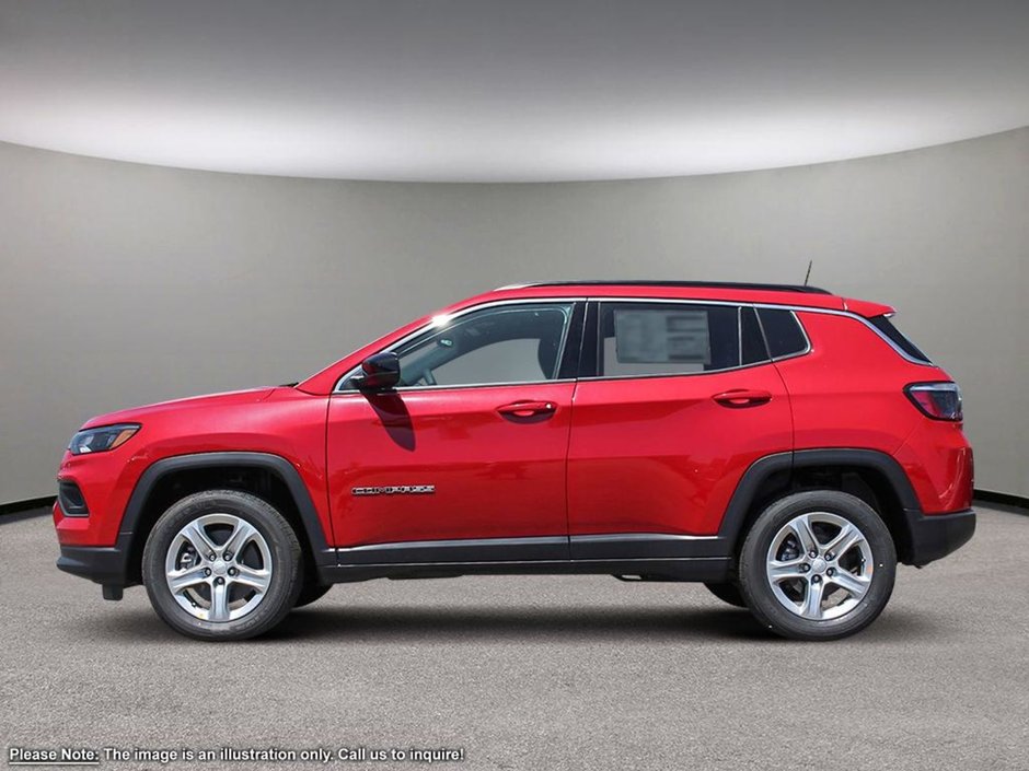 2024 Jeep Compass NORTH IN RED HOT PEARL EQUIPPED WITH A 2.0L TURBO I4 , 4X4 , 8SPD AUTO , POWER LIFTGATE , 10.1INCH TOUCHSCREEN W/NAV , POWER DRI-2