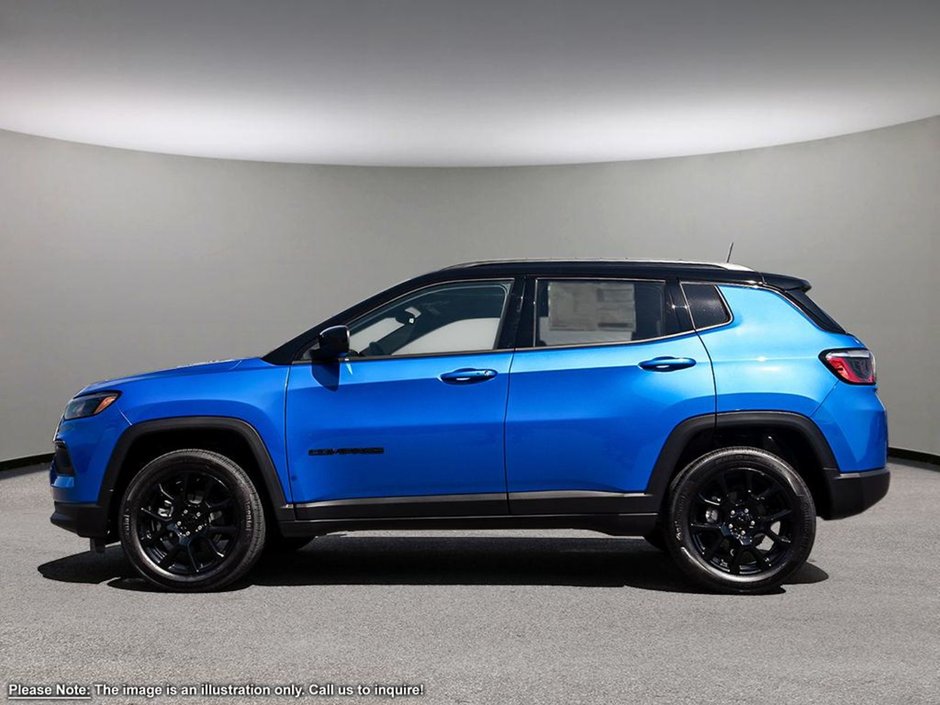 2024 Jeep Compass ALTITUDE IN LASER BLUE PEARL EQUIPPED WITH A 2.0L TUBRO I4 , 4X4 , 8SPD AUTO , DUAL ZONE AC , POWER LIFTGATE , CONVENIENCE GROUP-2