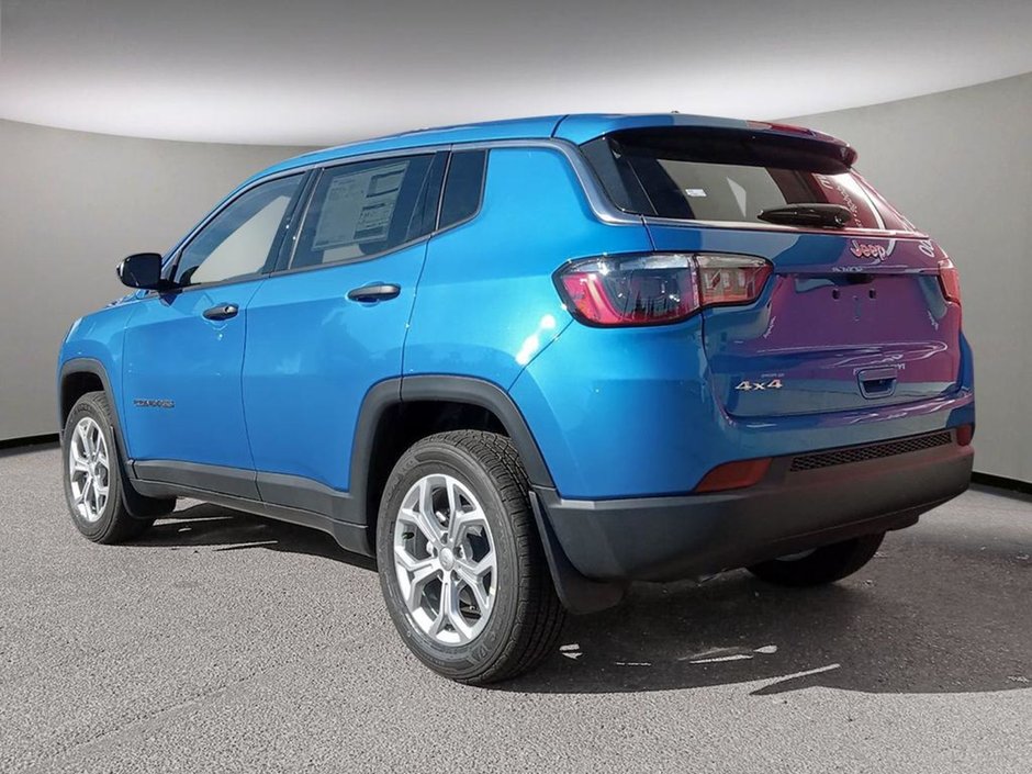 2024 Jeep Compass SPORT IN LASER BLUE PEARL EQUIPPED WITH A 2.0L TURBO I4 , 4X4 , 8SPD AUTO , 10.1INCH TOUCHSCREEN , AC , CRUISE , HEATED SEATS +-3