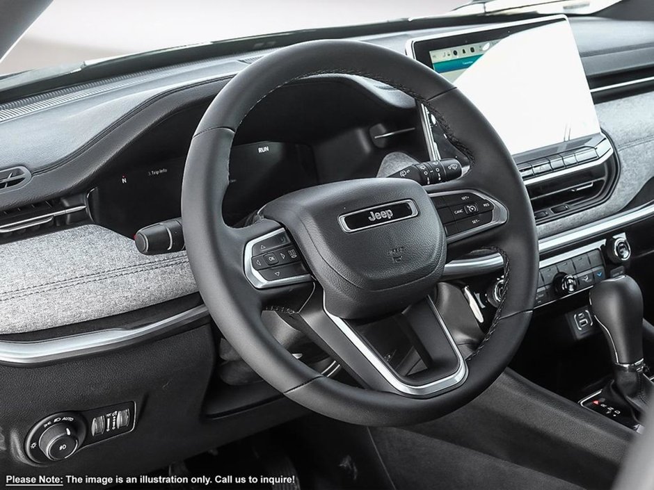 2025 Jeep Compass NORTH IN SILVER METALLIC EQUIPPED WITH A 2.0L TURBO I4 , 4X4 , 8SPD AUTO , TERRAIN MGMT , FCW , ACTIVE LANE MGMT , BACKUP CAM ,-11