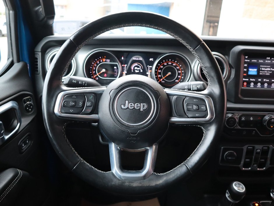 2021 Jeep Gladiator OVERLAND IN HYDRO BLUE PEARL EQUIPPED WITH A 3.6L V6 , 4X4 , 8SPD AUTO , ALPINE AUDIO , LSD , SAFETY GROUP , COLD WEATHER , TRAI-24