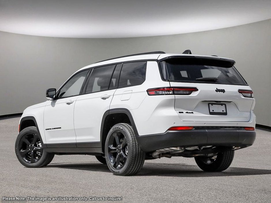 2024 Jeep Grand Cherokee L ALTITUDE IN BRIGHT WHITE EQUIPPED WITH A 3.6L V6 , 4X4 , 8SPD TF AUTO , SUNROOF , 20INCH RIMS , POWER LIFTGATE , WIRELESS CHARGI-3