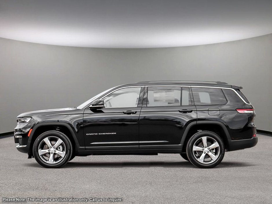 2024 Jeep Grand Cherokee L LIMITED IN DIAMOND BLACK EQUIPPED WITH A 3.6L V6 , 4X4 , 8SPD TF AUTO , PANO SUNROOF , 20INCH RIMS , DIGITAL DASH , POWER LIFTGA-2
