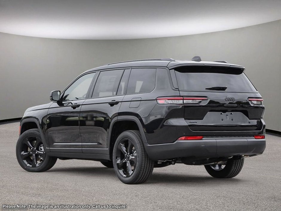 2024 Jeep Grand Cherokee L ALTITUDE IN DIAMOND BLACK EQUIPPED WITH A 3.6L V6 , 4X4 , 8SPD TF AUTO , SUNROOF , LEATHERETTE HEATED SEATS + SW , 20INCH RIMS ,-3