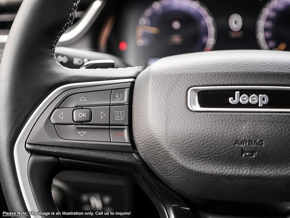 2024 Jeep Grand Cherokee L ALTITUDE IN BRIGHT WHITE EQUIPPED WITH A 3.6L V6 , 4X4 , 8SPD TF AUTO , SUNROOF , LEATHERETTE HEATED SEATS + SW , PWR LIFTGATE ,-14