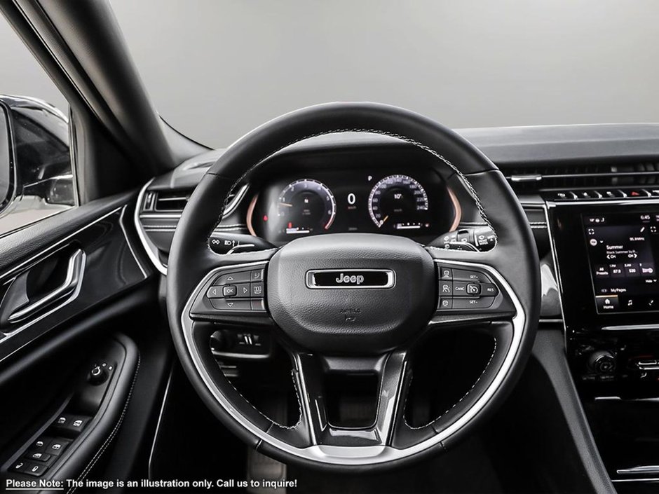 2024 Jeep Grand Cherokee L ALTITUDE IN BRIGHT WHITE EQUIPPED WITH A 3.6L V6 , 4X4 , 8SPD TF AUTO , SUNROOF , LEATHERETTE HEATED SEATS + SW , PWR LIFTGATE ,-12