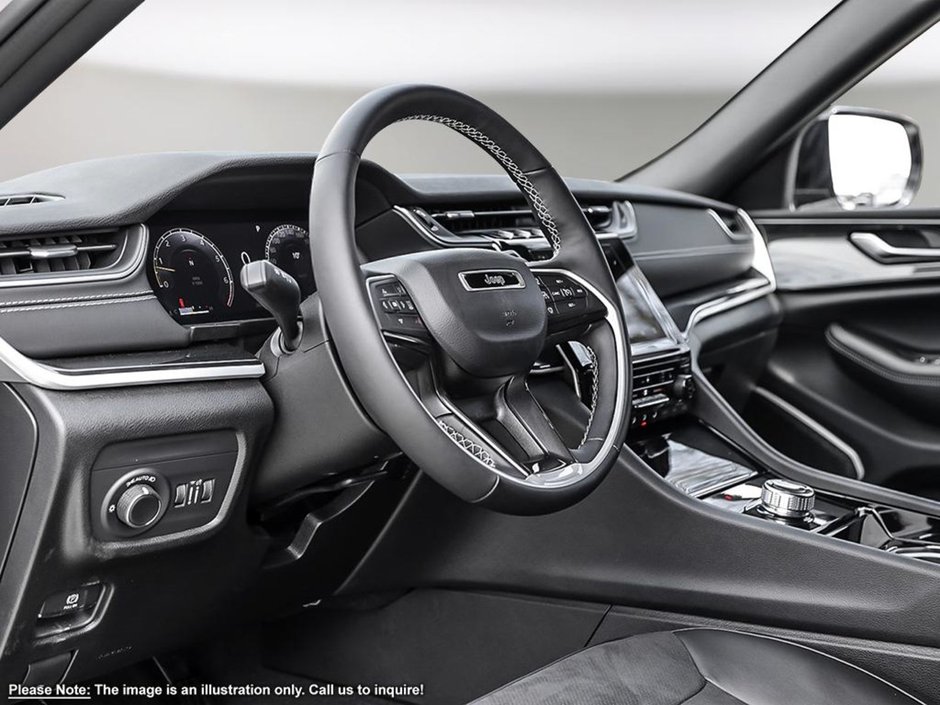 2024 Jeep Grand Cherokee L ALTITUDE IN BRIGHT WHITE EQUIPPED WITH A 3.6L V6 , 4X4 , 8SPD TF AUTO , SUNROOF , LEATHERETTE HEATED SEATS + SW , PWR LIFTGATE ,-11