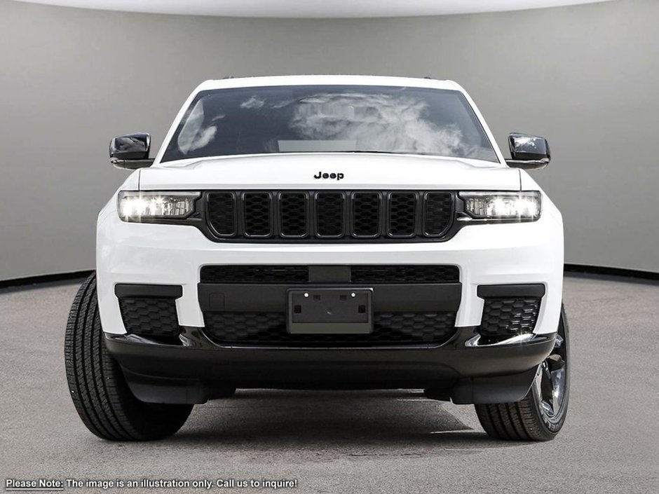 2024 Jeep Grand Cherokee L ALTITUDE IN BRIGHT WHITE EQUIPPED WITH A 3.6L V6 , 4X4 , 8SPD TF AUTO , SUNROOF , LEATHERETTE HEATED SEATS + SW , PWR LIFTGATE ,-1