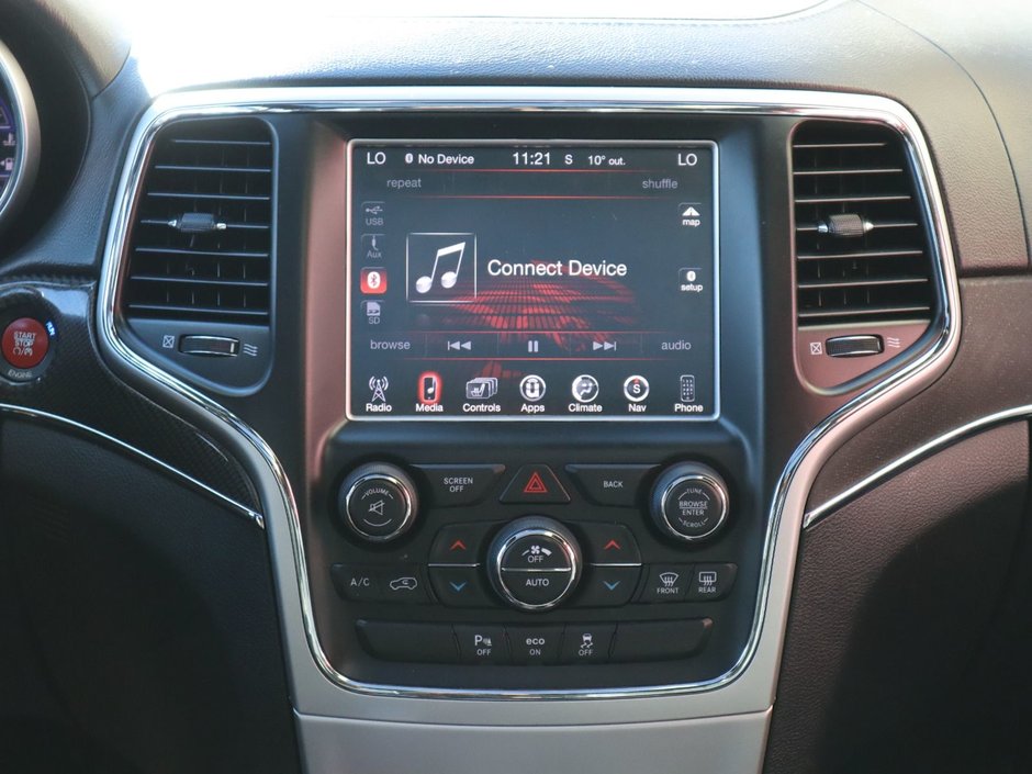 2016 Jeep Grand Cherokee SRT IN BRILLIANT BLACK EQUIPPED WITH A 6.4L SRT V8 , 4X4 , 8SPD TF AUTO , PANORAMIC SUNROOF , 19 SPEAKER HK AUDIO , 20INCH RIMS-23