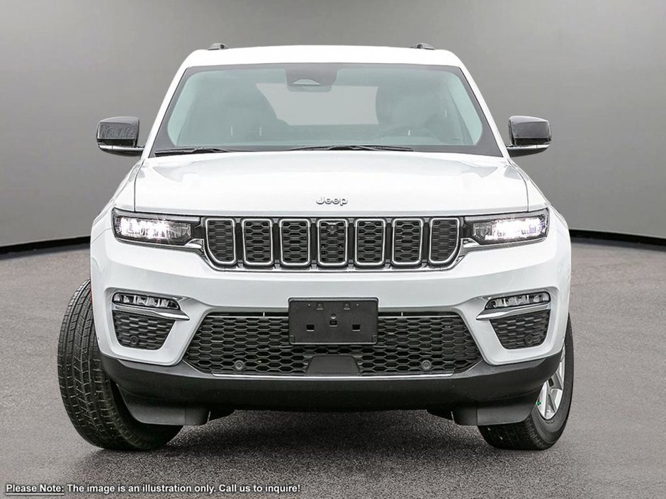 2024 Jeep Grand Cherokee LIMITED IN BRIGHT WHITE EQUIPPED WITH A 3.6L V6 , 4X4 , 8SPD TF AUTO , 20INCH RIMS , HEATED SEATS/SW , PANORAMIC SUNROOF , NAV ,-1
