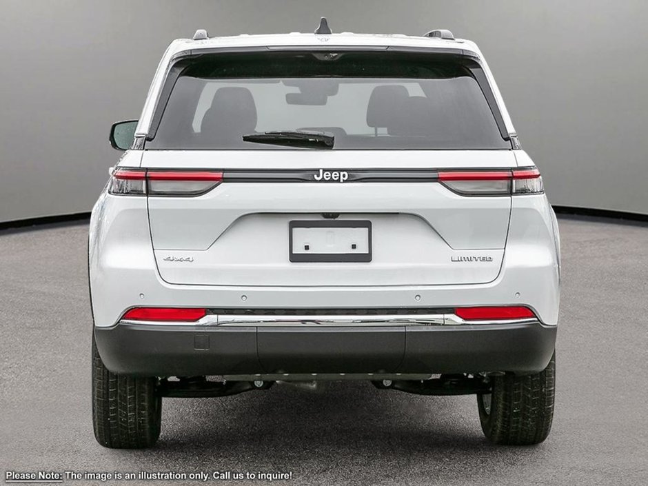 2024 Jeep Grand Cherokee LIMITED IN BRIGHT WHITE EQUIPPED WITH A 3.6L V6 , 4X4 , 8SPD TF AUTO , PANORAMIC SUNROOF , PREMIUM AUDIO , LUXURY TECH GROUP II-4