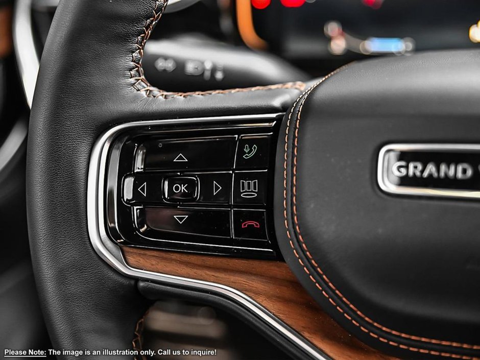 2024 Jeep Grand Wagoneer SERIES III IN VELVET RED PEARL EQUIPPED WITH A 3.0L TWIN TURBO I6 , 4X4 , 8SPD AUTO , 22INCH RIMS , REAR SEAT ENTERTAINMENT GROU-13