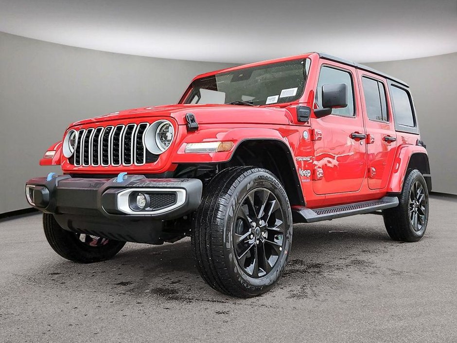2024 Jeep Wrangler 4xe SAHARA, 2L I-4 TURBO PHEV, 12.3 UCONNECT 5 W/ NAV, ALPINE PREMIUM AUDIO, REMOTE START, ADAPTIVE CRUISE, FRNT HTD SEATS & STEERIN-0