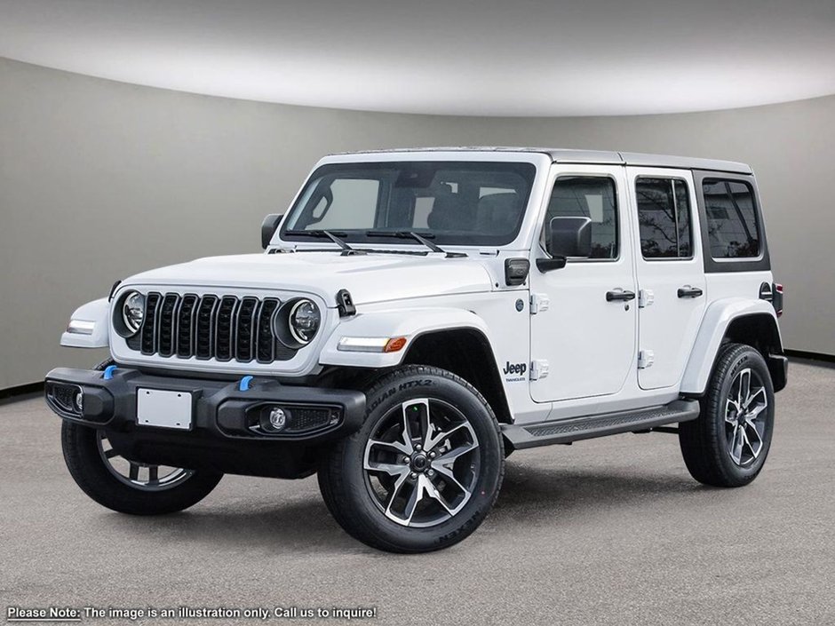 2024 Jeep Wrangler 4xe SPORT 4XE IN BRIGHT WHITE EQUIPPED WITH A 2.0L TURBO PHEV , 8SPD TF AUTO , 4X4 , MODULAR HARDTOP , LED LIGHTS , 8SPEAKER AUDIO ,-0