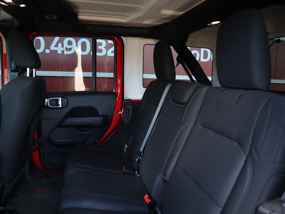 2023 Jeep Wrangler SAHARA IN FIRECRACKER RED EQUIPPED WITH A 3.6L V6 W/ETORQUE , 4X4 , 8SPD TF AUTO , HARDTOP , SIDE STEPS , LSD , LED LIGHTING , T-20