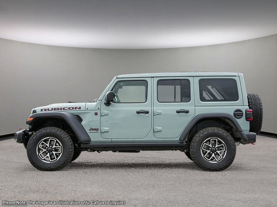 2024 Jeep Wrangler RUBICON IN EARL GREY EQUIPPED WITH A 3.6L V6 , 8SPD TF AUTO , 4X4 , 17INCH RIMS , FREEDOM HARDTOP , REMOTE START , HEATED SEATS-2